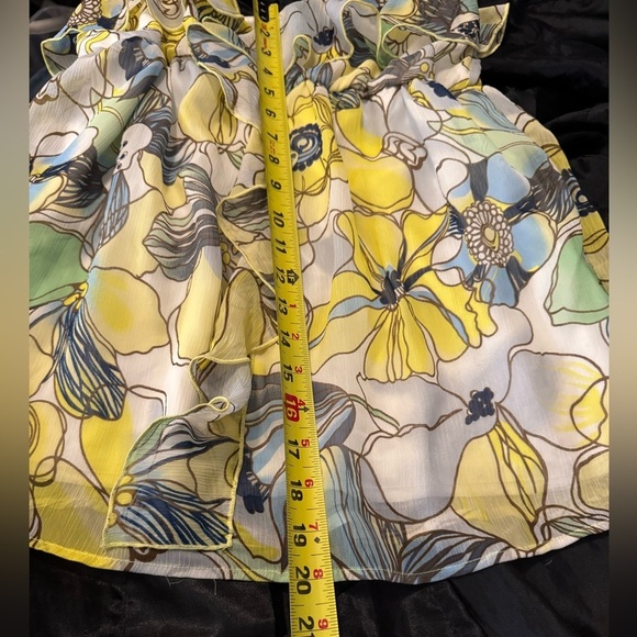 VINTAGE Y2K BABY DOLL FLORAL SHEER RUFFLE TANK TOP - Picture 7 of 7